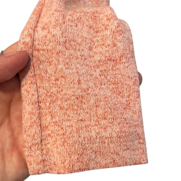 Free People Burnt Orange Knit Tie Front Sweater Dress Sz S Minimalist Indie Fall - Picture 10 of 16